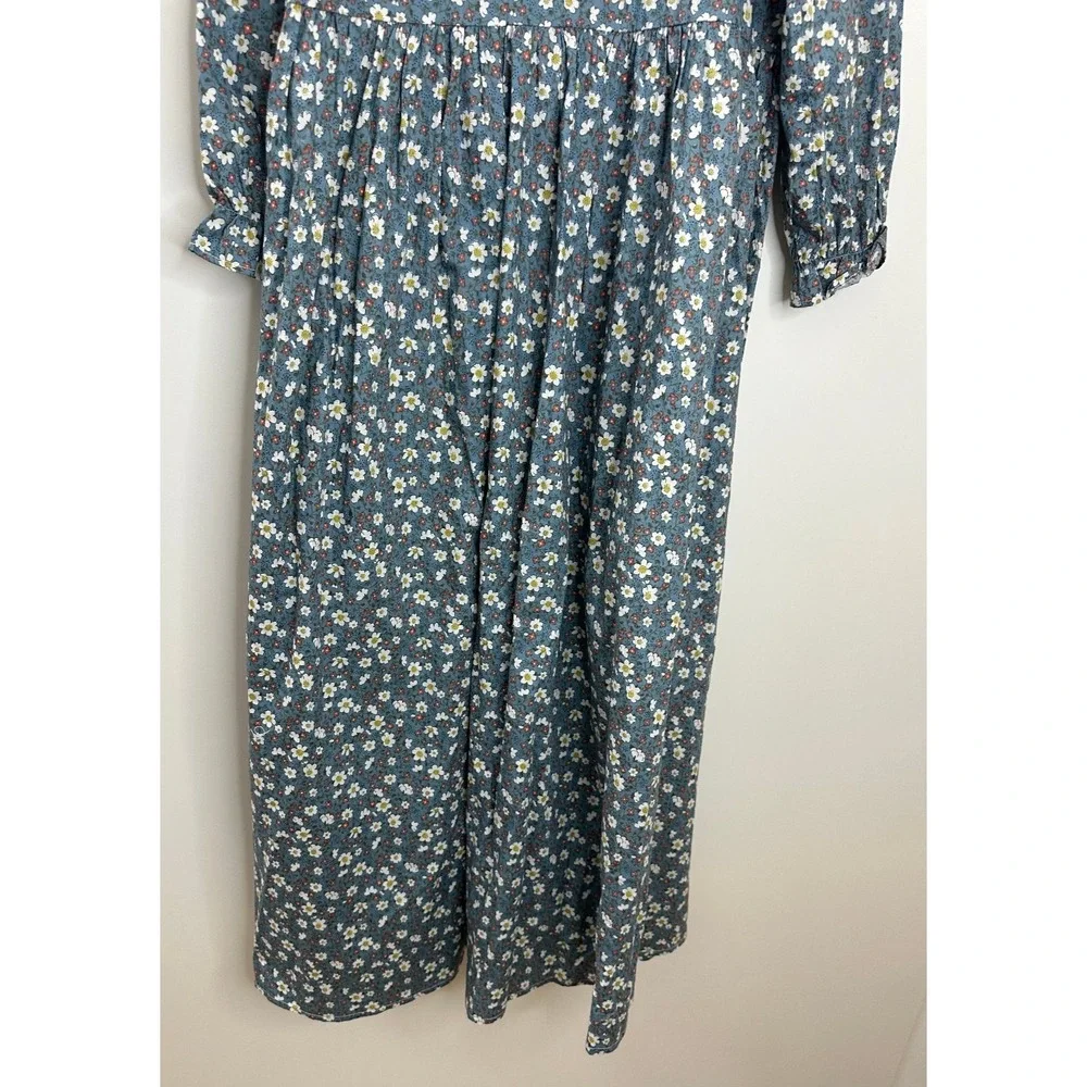 Scarlet Darkness Girls Colonial Prairie Cottagecore Dress Floral Pioneer Sz 10Y - Picture 10 of 12
